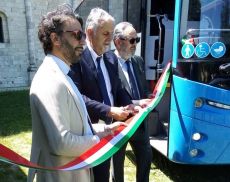 Inaugurati 8 nuovi bus Tiemme questa mattina a Sant'Antimo