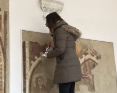 Museo Civico e Diocesano, lavori di pulizia agli affreschi strappati