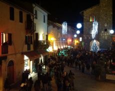 Foto d'archivio. Festa di Capodanno a Montalcino