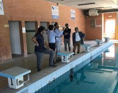 Il sopralluogo alla piscina di Buonconvento