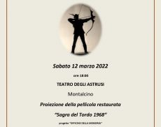 Il 12 marzo la proiezione dedicata alla Sagra del Tordo 1968
