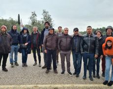Il gruppo di lavoro coinvolto nel progetto in visita a Montalcino