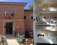L'ingresso della scuola e il laboratorio