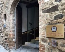 L'ingresso della sede del Consorzio del Brunello