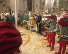 Un momento della celebrazione dell'8maggio al Santuario