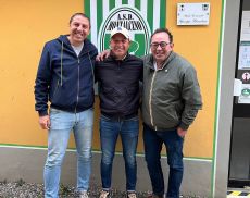 Simone Francini al centro con Luca Maura e Bernardo Losappio