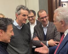 La presentazione del progetto della nuova cantina di Poggio Antico