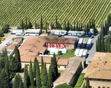 È arrivata ad Argiano la troupe cinematografica di Jay Kelly