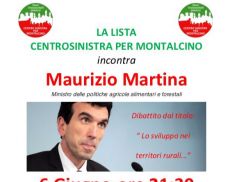 Ministro Maurizio Martina a Montalcino