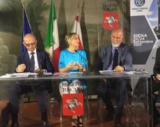 La conferenza stampa di presentazione del World Tourism Event, tenutasi a Firenze