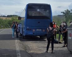 Bus fermo oggi in località Fontepetri
