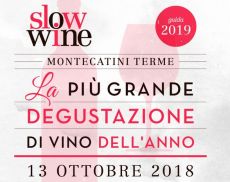 La tradizionale degustazione di 1.000 etichette delle oltre 500 aziende premiate quest’anno da Slow Wine si terrà il 13 ottobre a Montecatini Terme