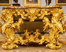 La console settecentesca delle Gallerie Nazionali di Arte Antica di Roma. Foto di Alberto Novelli