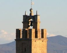 Un particolare della Torre del Palazzo Comunale