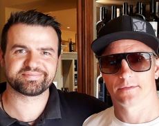 Kimi Raikkonen in visita a Montalcino