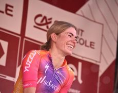 Demi Vollering, vincitrice della Strade Bianche 2023