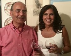 Stefano Cinelli Colombini e Annalisa Bruchi brindano col Brunello al Palio di Siena