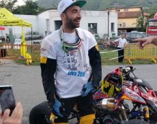 Matteo Lardori, 29 anni, di San Giovanni d'Asso, ha vinto il Campionato Italiano Velocità in Salita nella categoria Quad