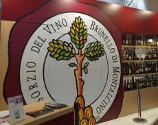 Lo stand del Consorzio del Vino Brunello di Montalcino a Vinitaly