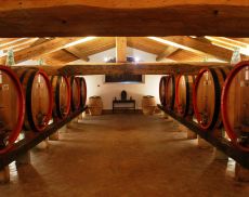 La cantina de “Il Greppo”, della griffe Biondi Santi, a Montalcino